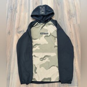 Burton Camo and Black Hoodie